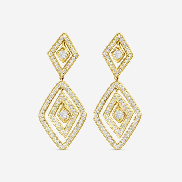 Roberto Coin Diamante 18K Yellow Gold Diamond Drop Earrings 111482AYERX0