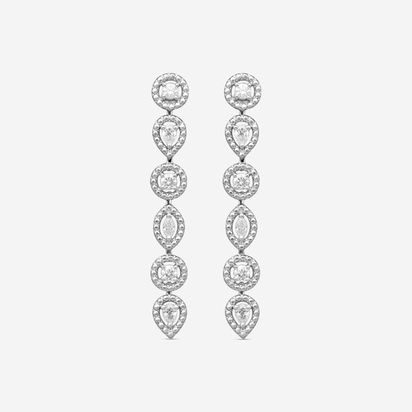 Roberto Coin Dolcetto 18K White Gold Diamond Drop Earrings 111491AWERX0 - THE SOLIST