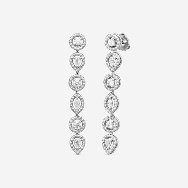 Roberto Coin Dolcetto 18K White Gold Diamond Drop Earrings 111491AWERX0 - THE SOLIST