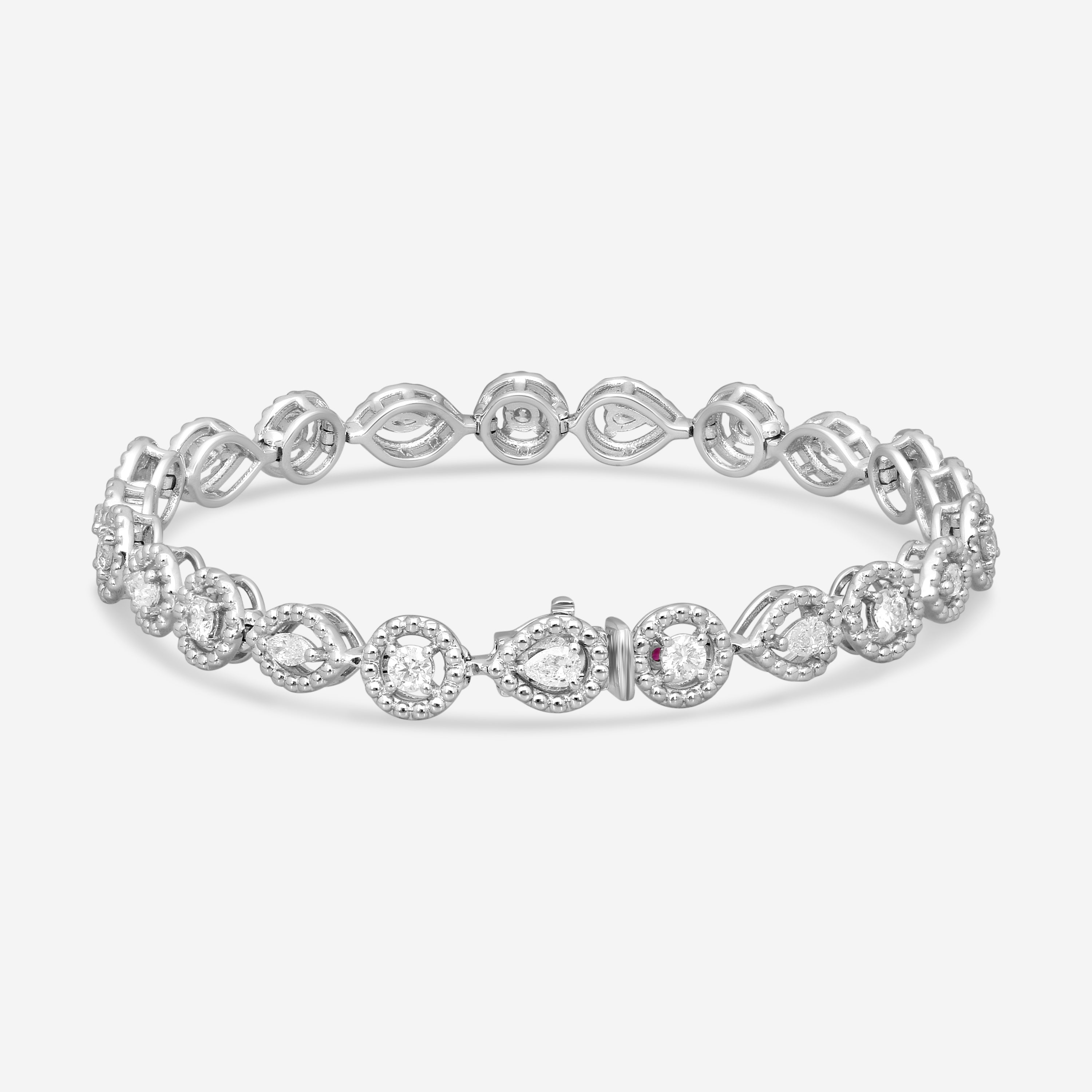 Roberto Coin Dolcetto 18K White Gold Diamond Tennis Bracelet 111491AWLBX0 - THE SOLIST