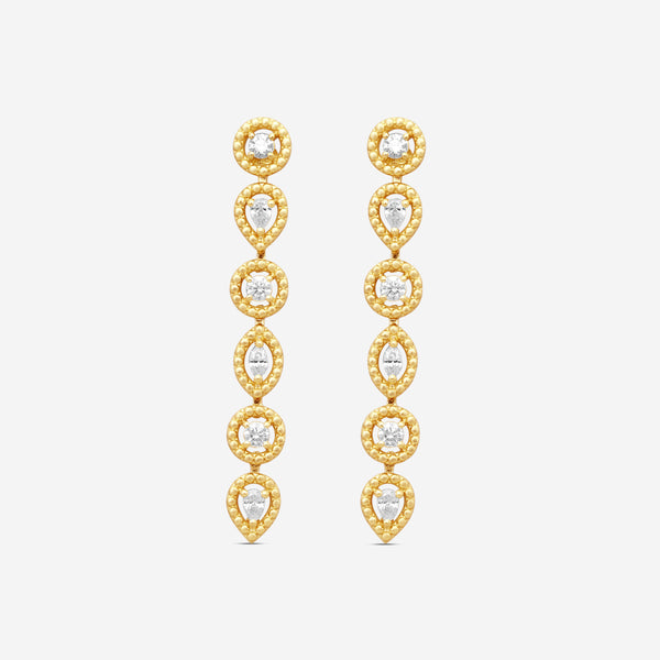 Roberto Coin Dolcetto 18K Yellow Gold Diamond Drop Earrings 111491AYERX0 - THE SOLIST