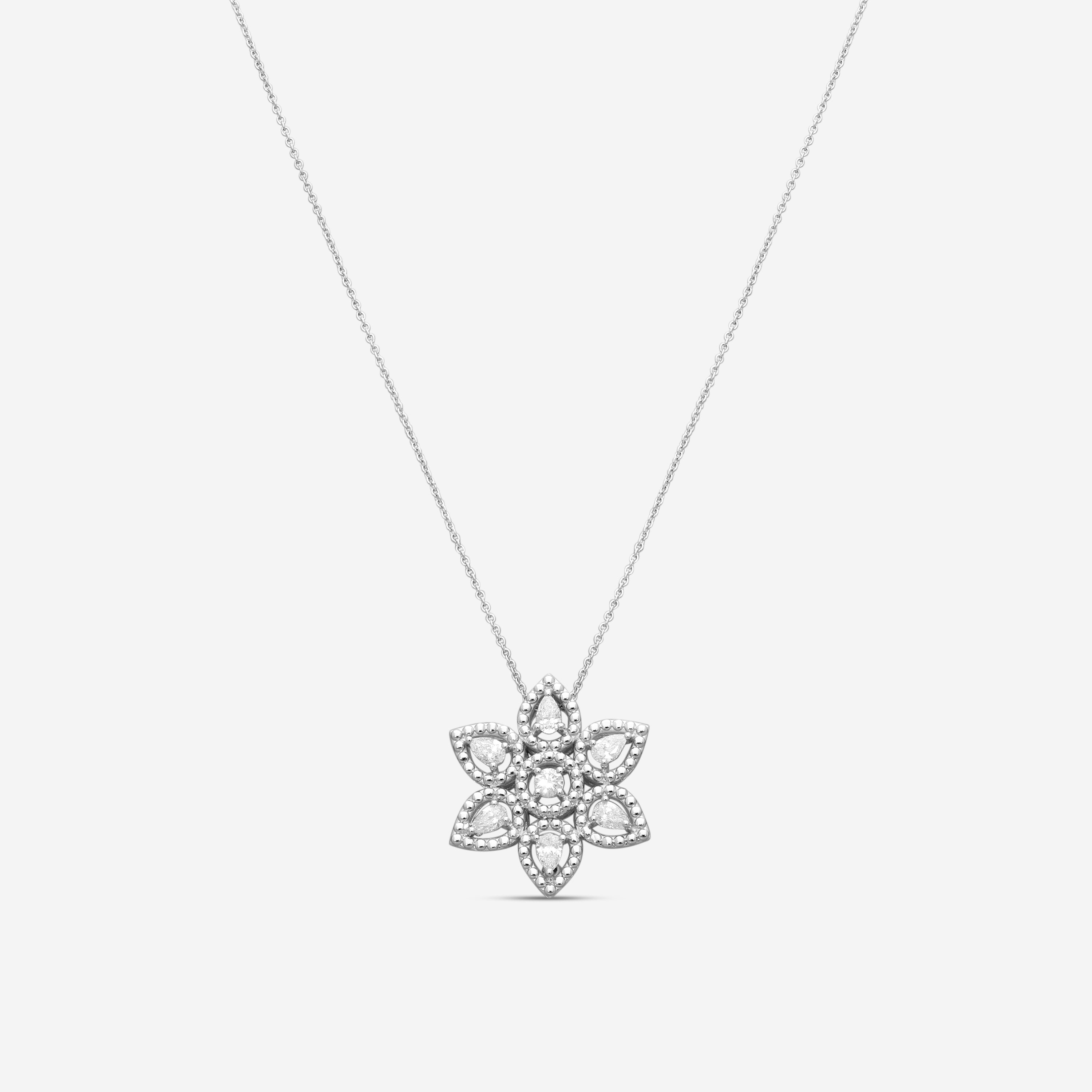 Roberto Coin Dolcetto 18K White Gold Diamond Star Pendant Necklace 111493AWCHX0 - THE SOLIST