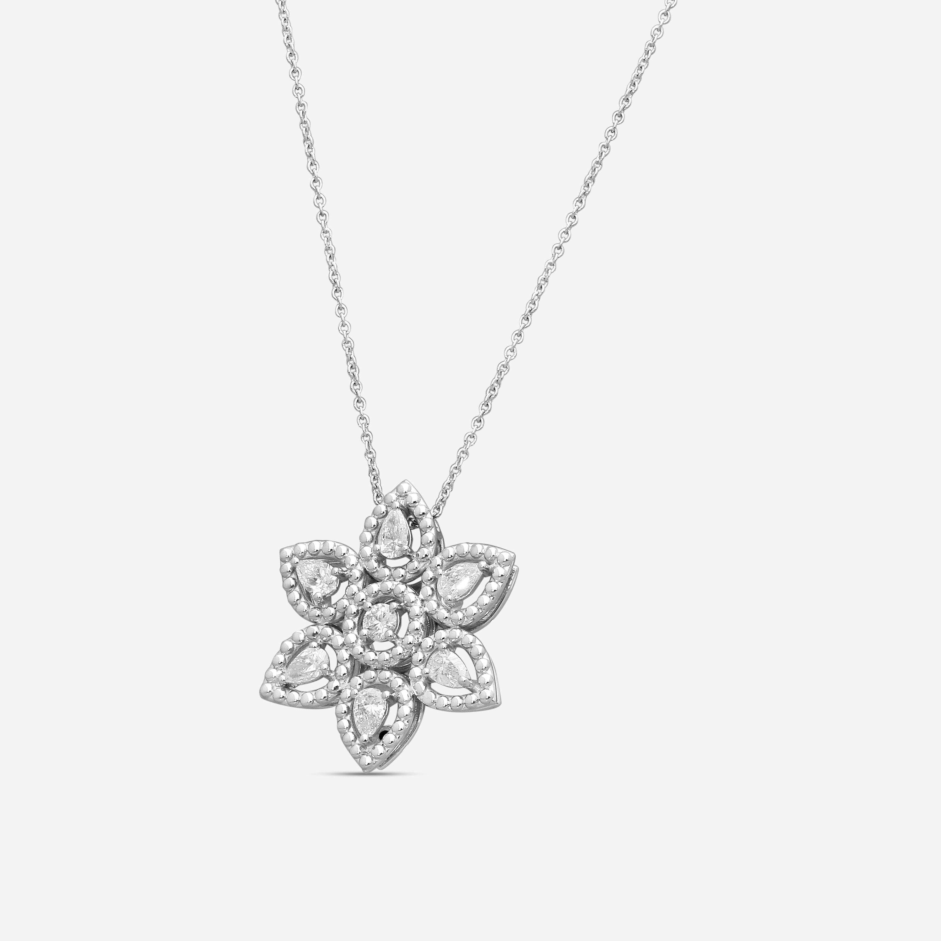 Roberto Coin Dolcetto 18K White Gold Diamond Star Pendant Necklace 111493AWCHX0 - THE SOLIST