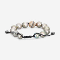 Armenta Old World 14K Rose Gold Diamond & South Tahitian Pearl Beaded Bracelet 11522