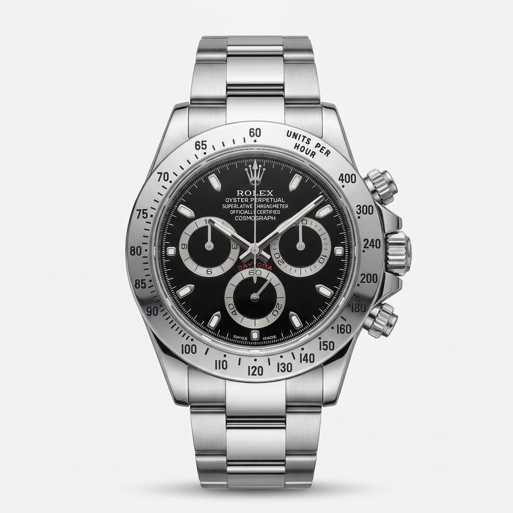 Rolex Daytona Stainless Steel Automatic Men's Watch 116520_blk - THE SOLIST