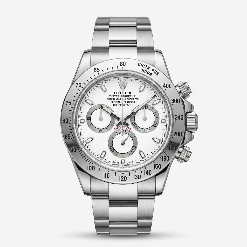 Rolex Daytona Stainless Steel Automatic Men's Watch 116520_wht - THE SOLIST