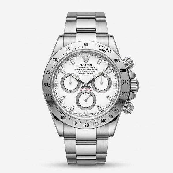Rolex Daytona Stainless Steel Automatic Men's Watch 116520_wht - THE SOLIST