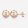 14K Rose Gold 8mm Ball Stud Earrings 12/131R - THE SOLIST