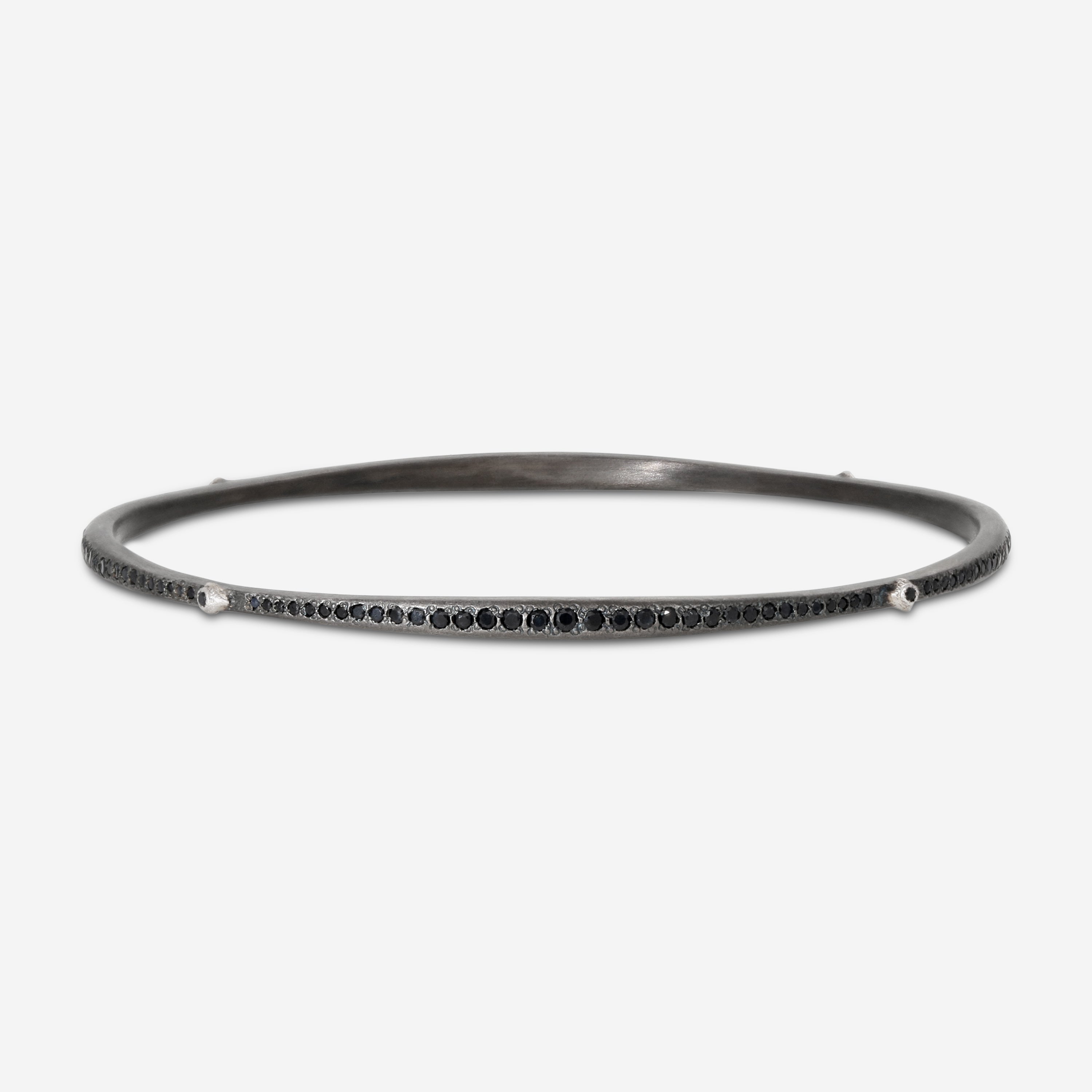 Armenta New World Sterling Silver Black Sapphire Bangle Bracelet 12080