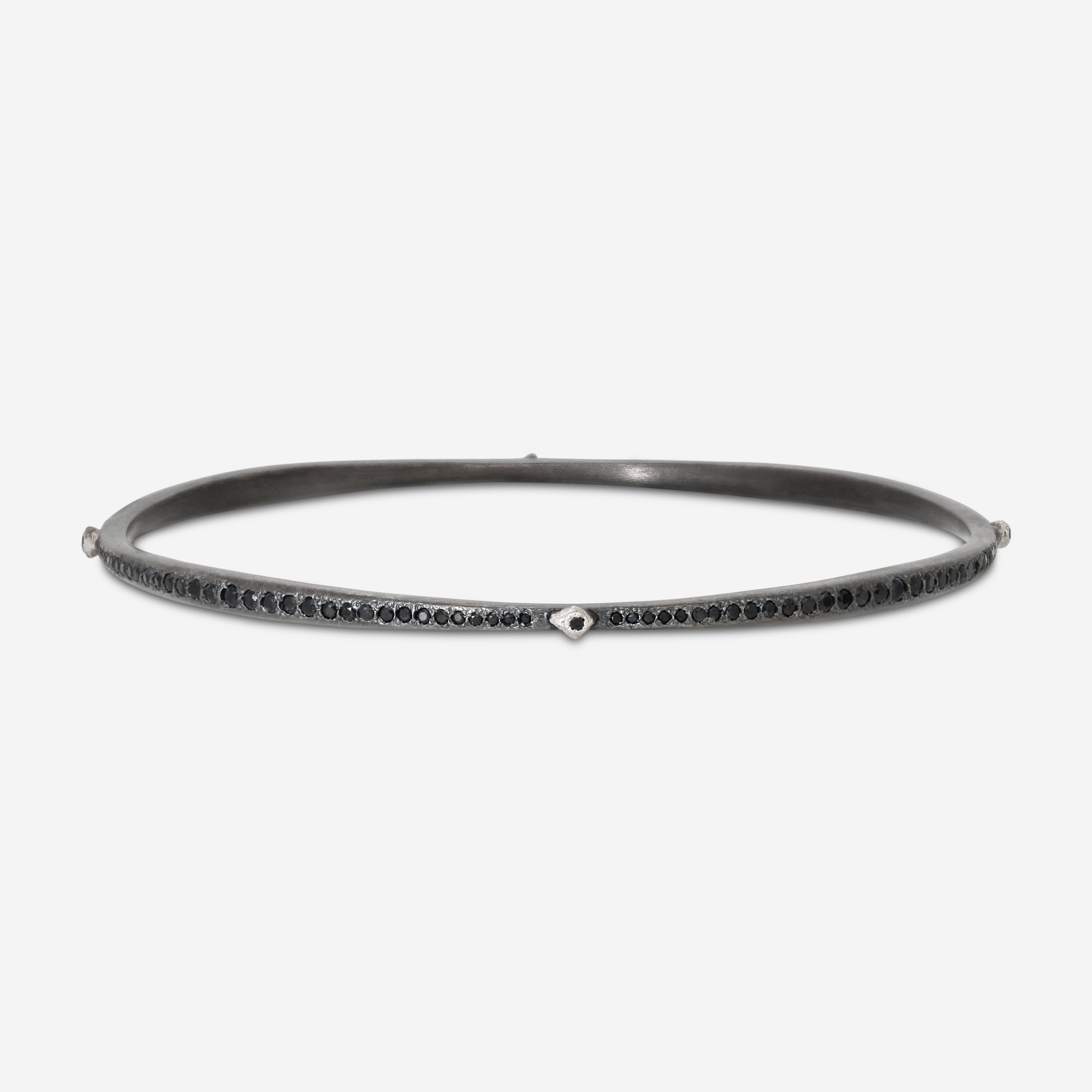Armenta New World Sterling Silver Black Sapphire Bangle Bracelet 12080