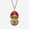 Fabergé Essence 18K Gold, Red Lacquer, Diamond and Mozambique Ruby Rhino Surprise Locket Pendant 1246FP3032/5 - THE SOLIST