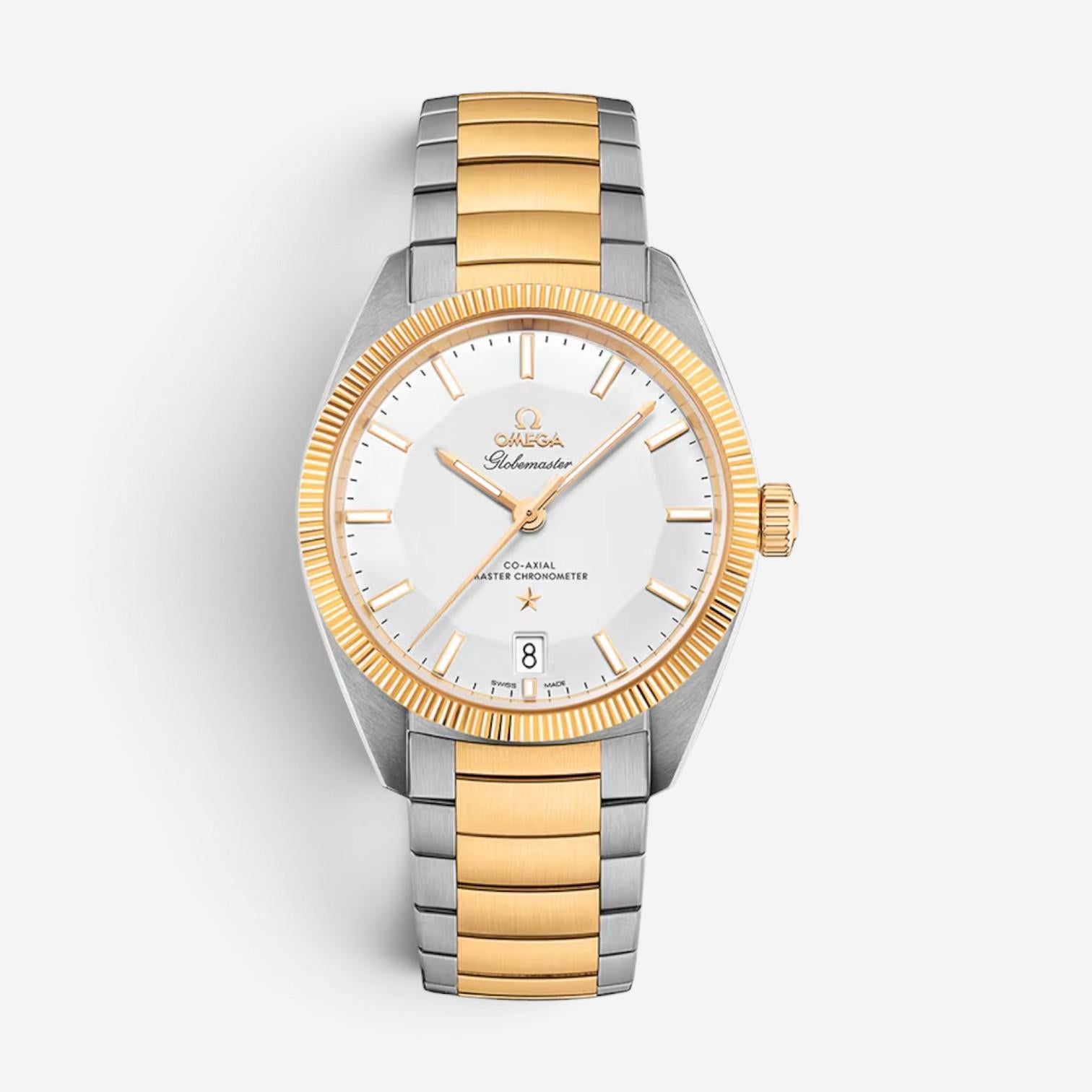 Omega De Ville Prestige Steel 18K Yellow Gold Automatic Men's Watch 130.20.39.21