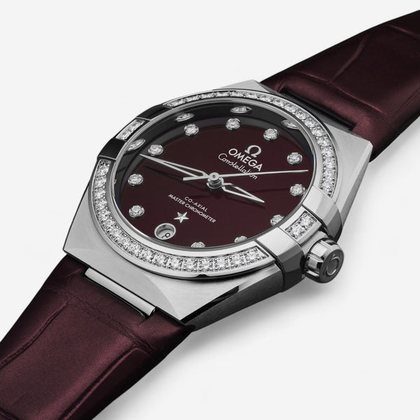 Omega Constellation Stainless Steel Diamond Automatic Ladies Watch 131.18.36.20.61.001