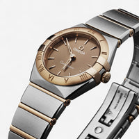 Omega Constellation Stainless Steel & 18K Rose Gold Quartz Ladies Watch 131.20.25.60.13.001