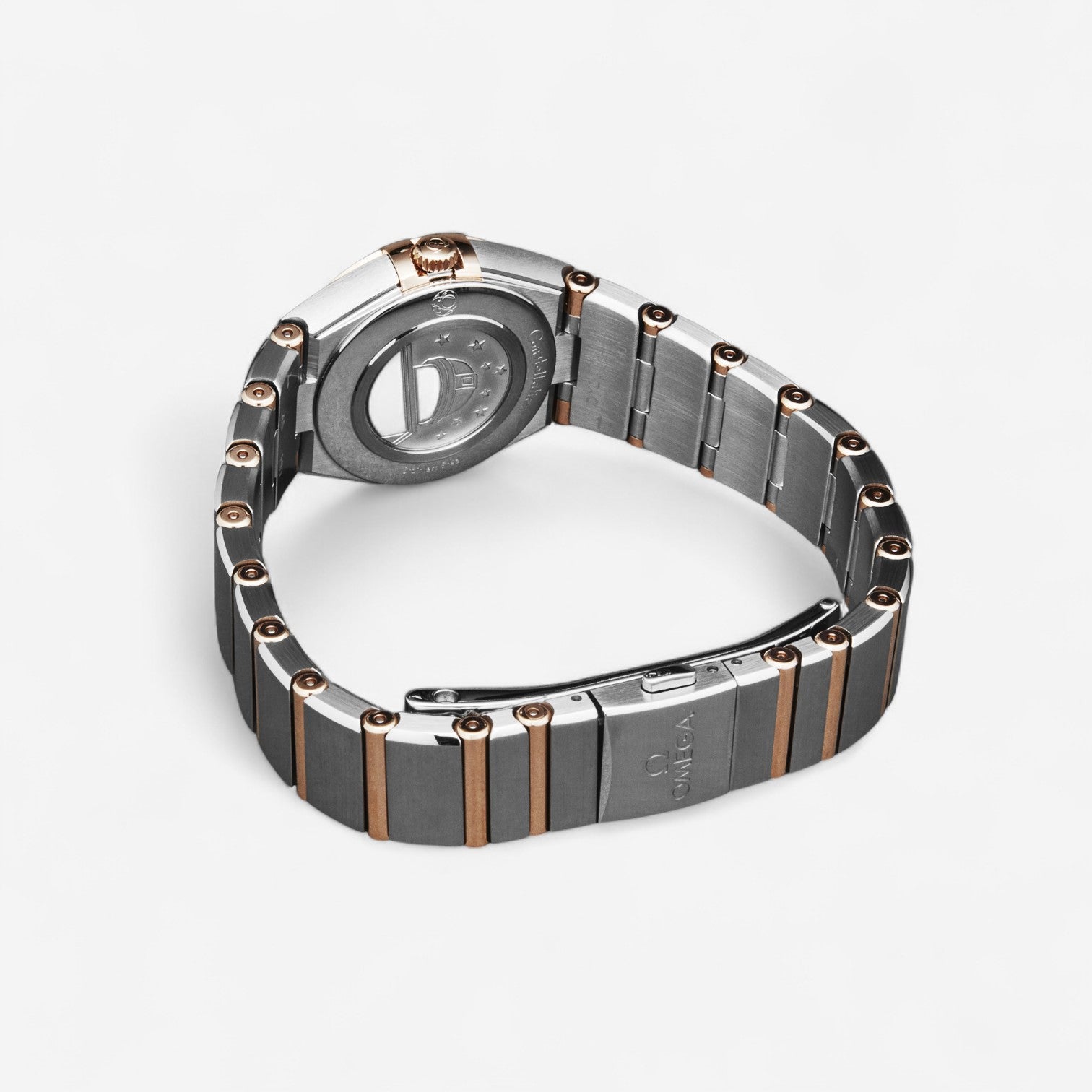 Omega Constellation Stainless Steel & 18K Rose Gold Quartz Ladies Watch 131.20.25.60.13.001
