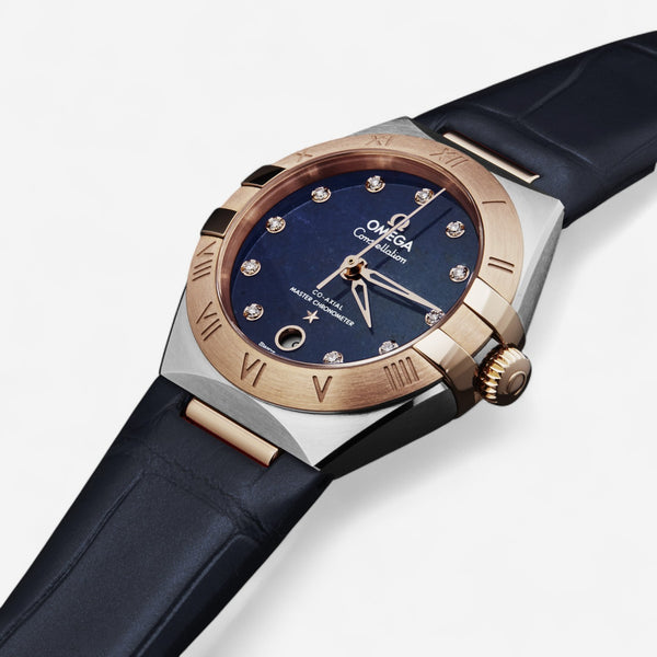 Omega Constellation Stainless Steel & 18K Rose Gold Automatic Ladies Watch 131.23.29.20.99.003