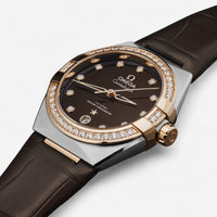 Omega Constellation Stainless Steel & 18K Rose Gold Automatic Ladies Watch 131.28.36.20.63.001