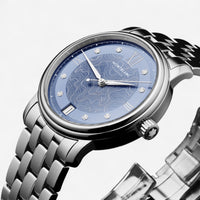 Montblanc Tradition Stainless Steel Diamond Automatic Ladies Watch 131297
