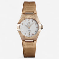 Omega Constellation 18K Rose Gold Automatic Ladies Watch 131.53.29.20.52.002