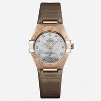 Omega Constellation 18K Rose Gold Automatic Ladies Watch 131.53.29.20.55.002