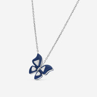 Lugano 18K White Gold Butterfly Diamond Pendant Necklace 1339642 - THE SOLIST