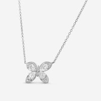 Lugano Kite 18K White Gold Diamond Pendant Necklace 1432218 - THE SOLIST