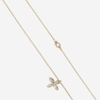 Lugano 18K Yellow Gold Butterfly Diamond Necklace 1432220