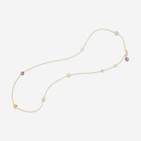 Nanis 18K Yellow Gold Blue Topaz & Citrine Necklace CN13-560 - THE SOLIST