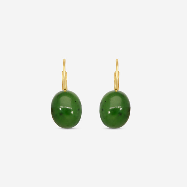 SuperOro Meteore 18K Yellow Gold Green Chalcedony Drop Earrings METEORE/O667 - THE SOLIST