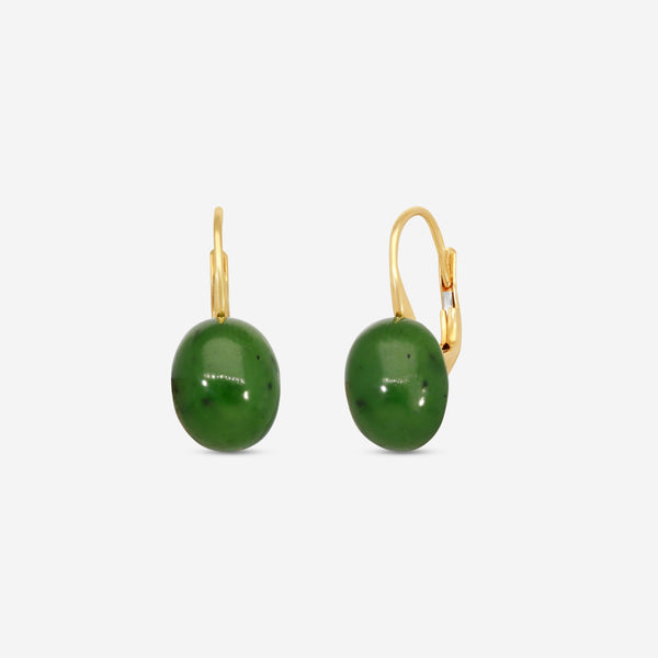 SuperOro Meteore 18K Yellow Gold Green Chalcedony Drop Earrings METEORE/O667 - THE SOLIST