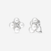 Assael 18K White Gold Diamond & South Sea Cultured Pearl Earrings E7078 - THE SOLIST