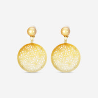 Assael 18K Yellow Gold Fancy Yellow Diamond & Golden South Sea Cultured Pearl Jadeite Earrings ECO-GJD
