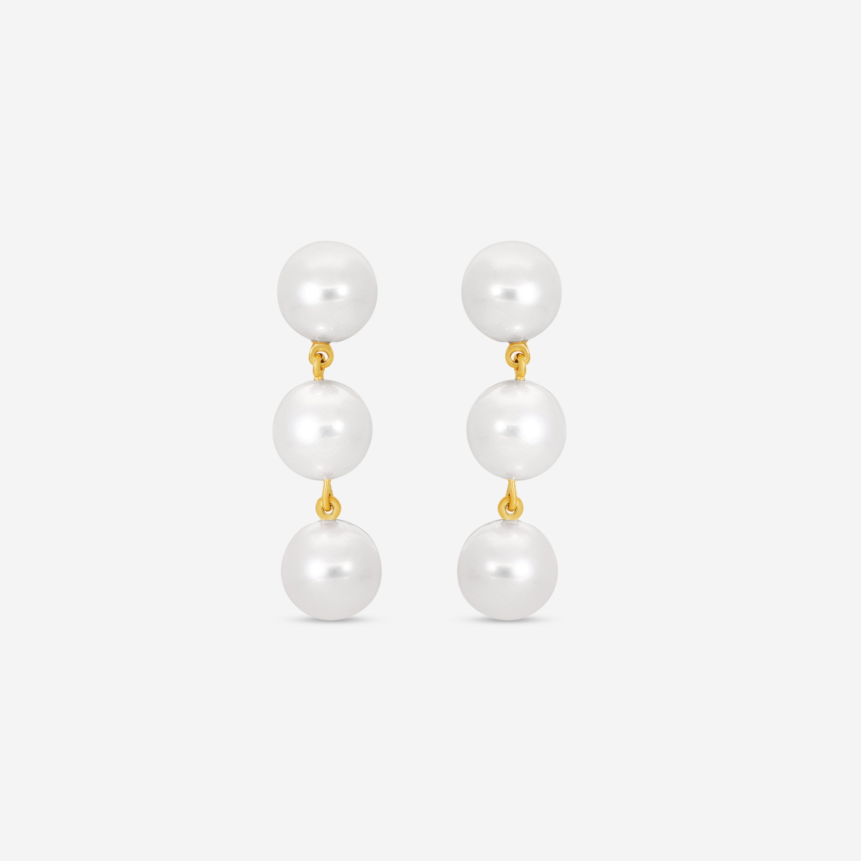 Assael 18K Yellow Gold Akoya Cultured Pearl Earrings E6899