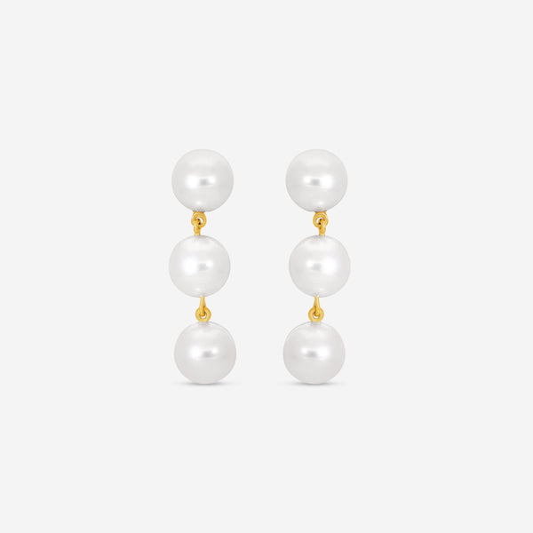 Assael 18K Yellow Gold Akoya Cultured Pearl Earrings E6899