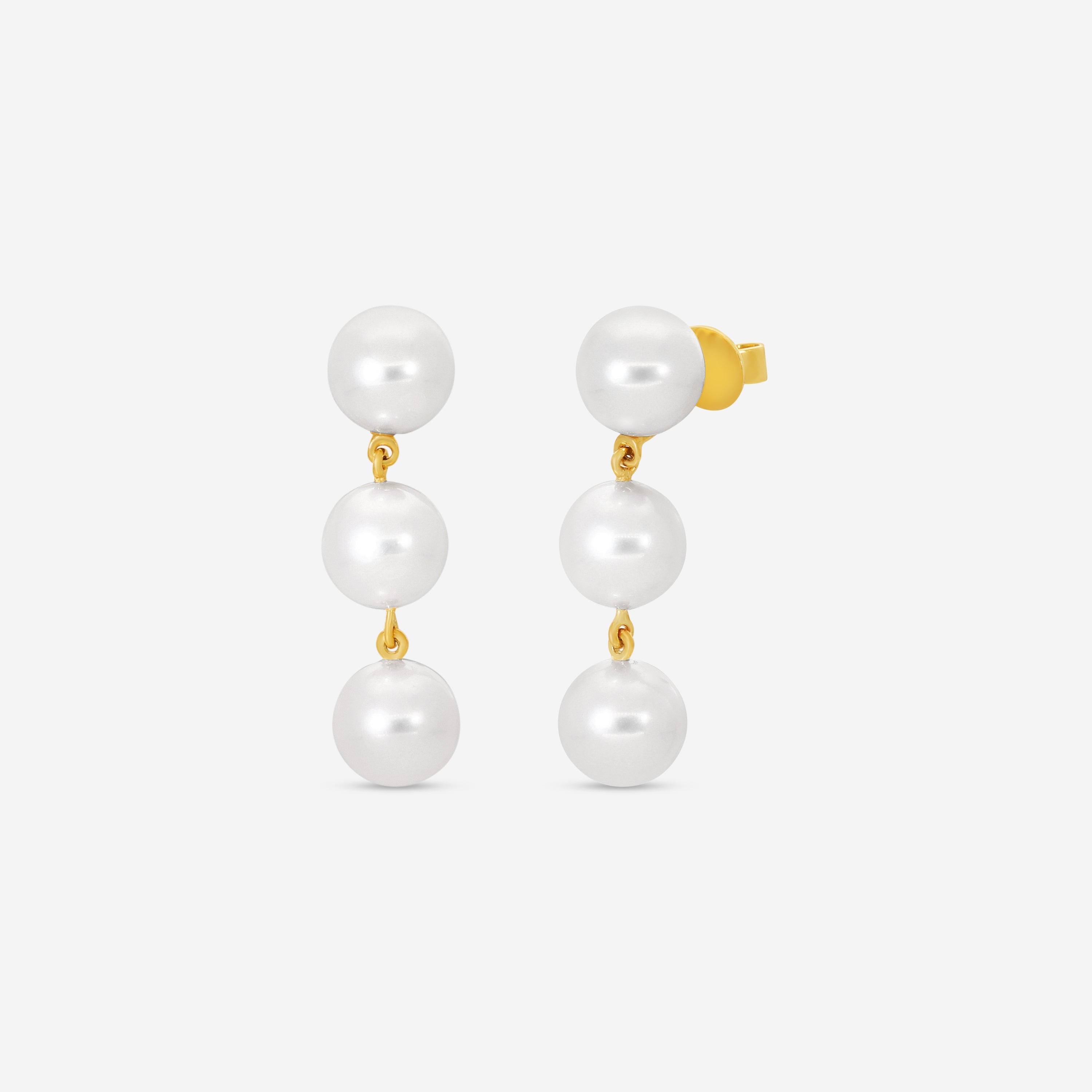 Assael 18K Yellow Gold Akoya Cultured Pearl Earrings E6899