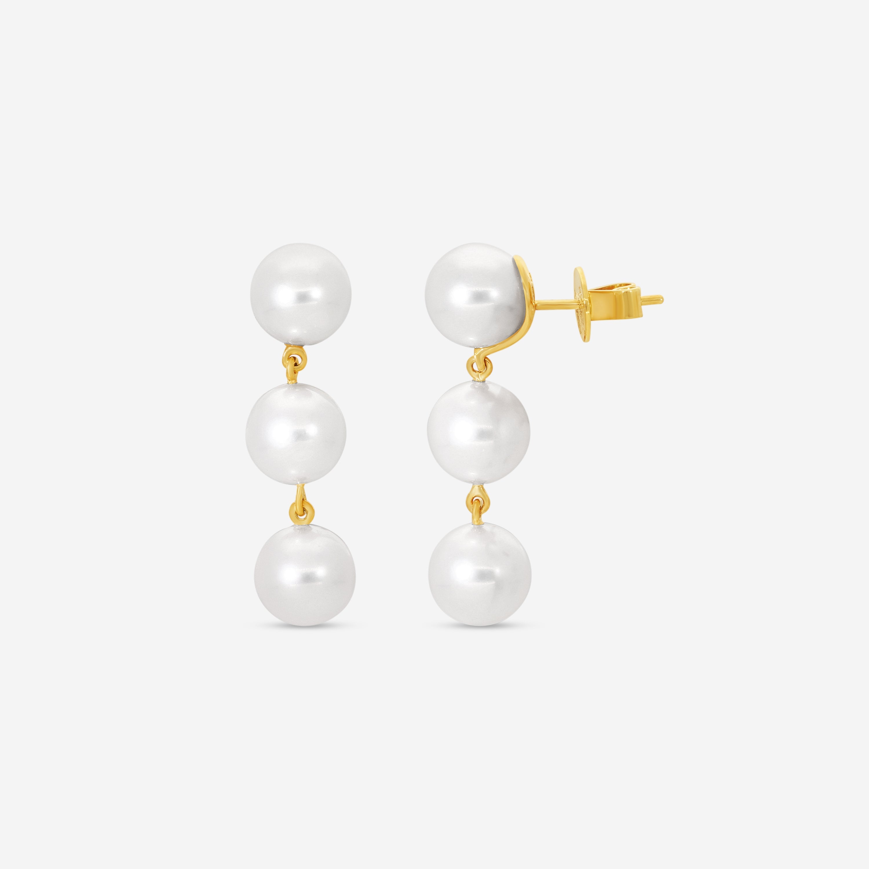 Assael 18K Yellow Gold Akoya Cultured Pearl Earrings E6899