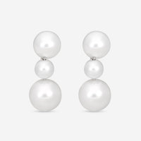 Assael 18K White Gold South Sea Cultured Pearl Connector Earrings EPC-WSS00007