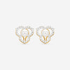 Assael Angela Cummings 18K Yellow Gold Diamond & Akoya Cultured Pearl Open Petal Earrings ACE0184