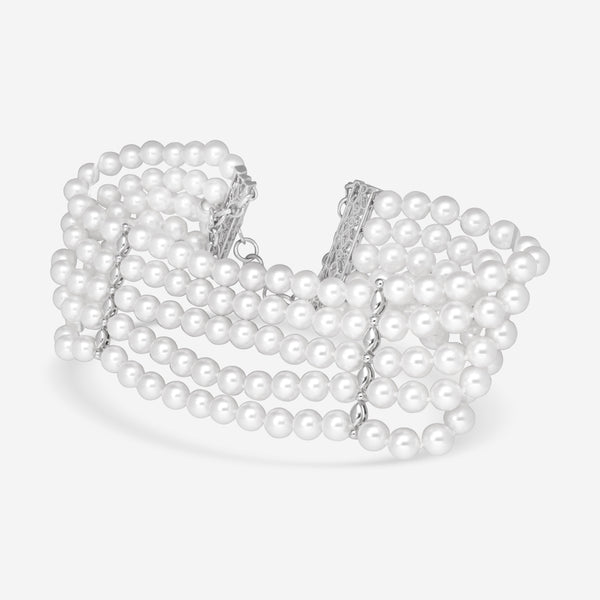 Assael 18K White Gold Akoya Cultured Pearl Choker Necklace N4803 - THE SOLIST