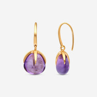 Pomellato Veleno 18K Rose Gold Amethyst Drop Earrings O.B303/07/01-92 - THE SOLIST