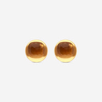 Pomellato Nudo 18K Rose Gold Citrine Stud Earrings O.B601/06/OV-98