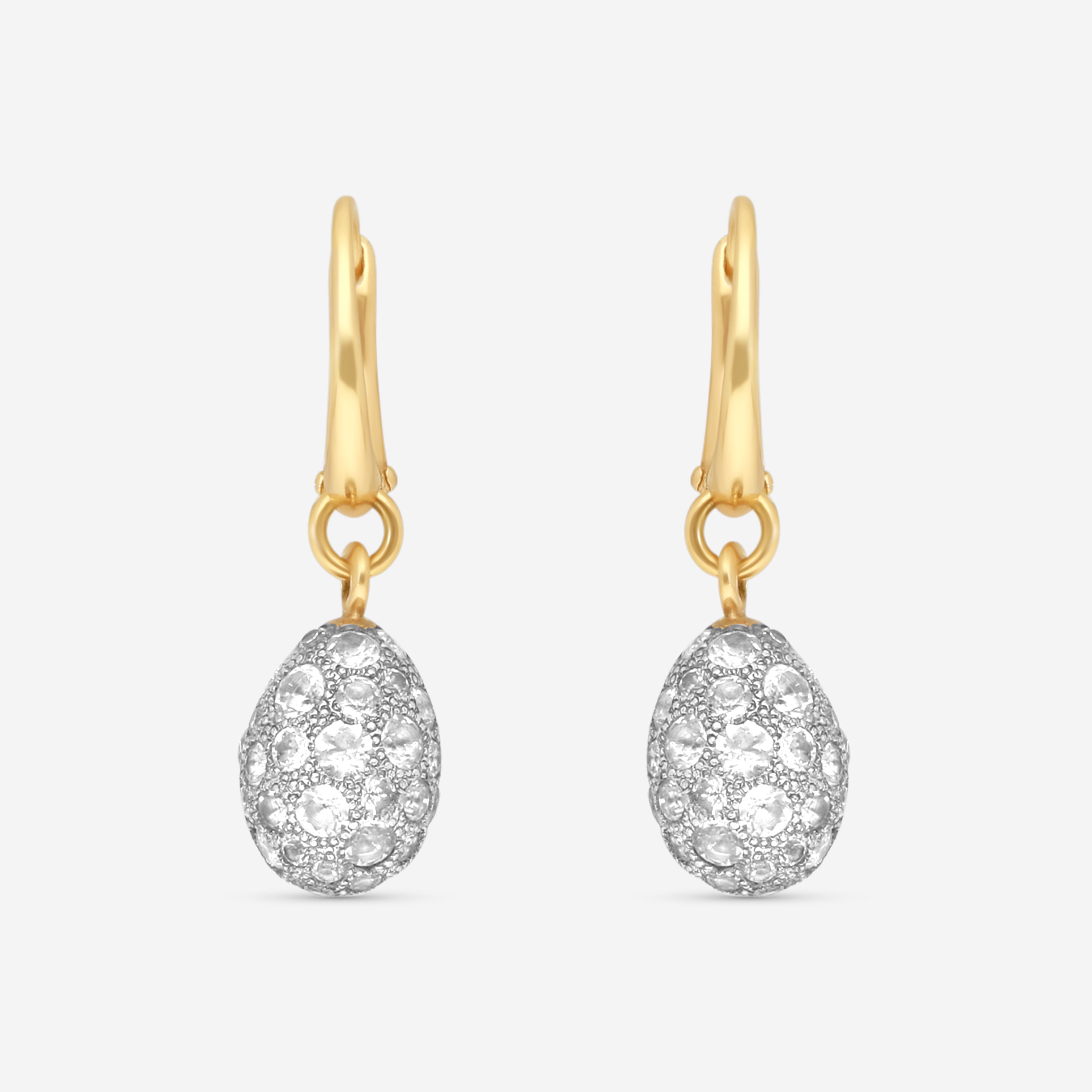 Pomellato Tabou 18K Rose & White Gold White Topaz Earrings O.A908/A/O7TB - THE SOLIST