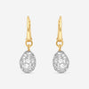 Pomellato Tabou 18K Rose Gold and Sterling Silver White Topaz Drop Earrings O.A908/A/O7TB-103 - THE SOLIST