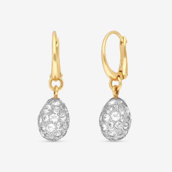 Pomellato Tabou 18K Rose & White Gold White Topaz Earrings O.A908/A/O7TB - THE SOLIST