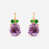 Pomellato 18K Yellow Gold Tsavorite & Amethyst Earrings O.B203/07OIT7 - THE SOLIST