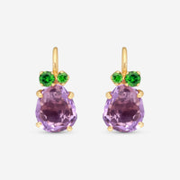 Pomellato Bahia 18K Rose Gold Amethyst and Tsavorite Drop Earrings O.B203/07OIT7-108 - THE SOLIST