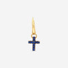 Pomellato 18K Yellow Gold Sapphire Mono Cross Earring GO13436 - THE SOLIST