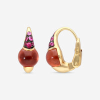 Pomellato 18K Rose Gold Rose Sapphire & Garnet Earrings O.B502T/07/ZRGE - THE SOLIST
