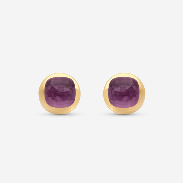 Pomellato Nudo 18K Yellow Gold Amethyst Earrings A124 - THE SOLIST