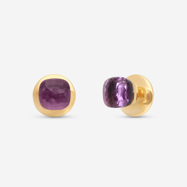 Pomellato Nudo 18K Yellow Gold Amethyst Earrings A124 - THE SOLIST